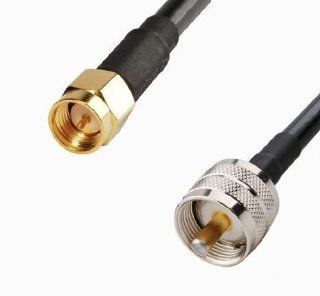 RF coaxial cable SMA male to UHF SO239 PL259 male RG58 20inches Electronics