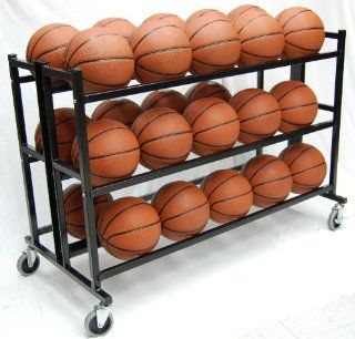 Trigon Sports Heavy Duty Double Ball Basketball Medicine Cart : Basketball Storage : Sports & Outdoors