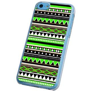 iphone 5C Vintage Green Aztec Ornate Tribal Fashion Trend Design Case/Back cover Metal and Hard Plastic Case: Cell Phones & Accessories