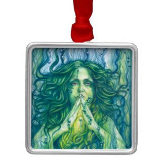 Ocean Love Mermaid Christmas Ornaments