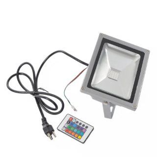 Housweety 20W RGB Color Changing LED Flood Light 85~264V Outdoor 1600LM With Remote Control   Led Wash Light  