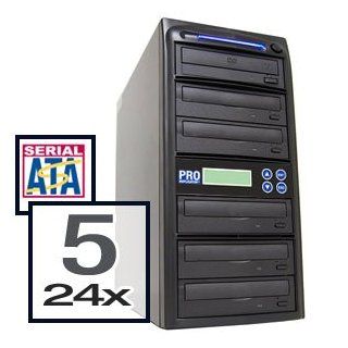 Produplicator 1 to 5 SATA CD DVD Duplicator Copier Tower with Dual Layer Burner + Free Nero Essentials CD/DVD Burning Software ($20 Value): Computers & Accessories