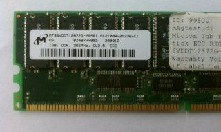 Micron 1GB DDR 266MHz ECC Registered MT36VDDT12872G 265B1: Computers & Accessories