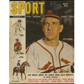 Sport "The Magazine for Sport Spectators" (May 1949) (Enos Staughter St. Louis Cardinals cover and feature) (Vol. 6; No. 5): Gean Tunney, Grantland Rice, Al Stump, Lou Boudreau, Jack Dempsey, Beverly Baker, Sam Snead, Pee Wee Reese, Ted Williams: