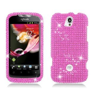 Aimo Wireless HWU8730PCDI003 Bling Brilliance Premium Grade Diamond Case for Huawei myTouch Q U8730   Retail Packaging   Hot Pink: Cell Phones & Accessories