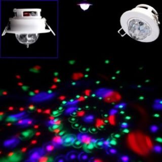DODOCOOL 3W Full Color LED Voice activated Rotating RGB Ceiling Stage Light DJ Disco Lamp   Disco Ball Lamps  