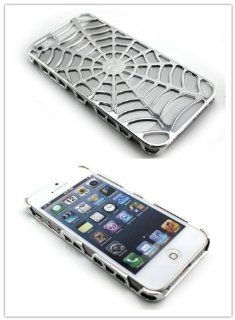 Big Dragonfly Candy Color Series Hollow Spider Web Protective Shell Hard Plastic Back Cover Case for Apple iPhone 5 5g Retail Package Silver (Color Varies): Cell Phones & Accessories
