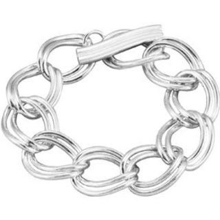 18.86mm Link Bracelet with Toggle Clasp in Sterling Silver Jewelry