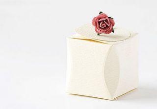 wedding favour gift box small by taylor's truffles