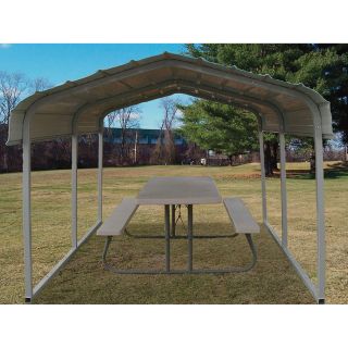 Rhino Shelter Steel Carport — Compact/Utility, 10Ft.L x 7Ft.W x 6Ft.H, Model# SCP-7  Single Vehicle Ports
