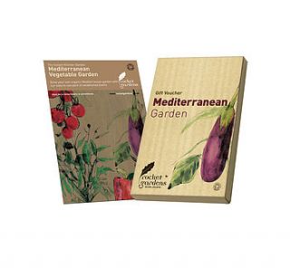 mediterranean vegetable garden gift voucher by rocket gardens