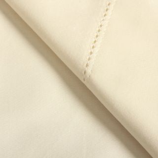 Elite Home Products Camden Hemstitch Egyptian Cotton Sheet Set Off White Size King