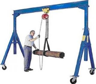 Vestil 1/4 Ton Steel Gantry Crane 8` Span, 5` 9" Height: Industrial & Scientific