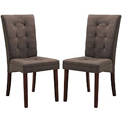 Baxton Studio Anne Brown Dining Chairs (set Of 2)