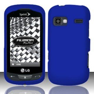 LG Rumor Reflex VN272 / LN272 Case Classic Blue Hard Cover Protector (Sprint / Boost Mobile) with Free Car Charger + Gift Box By Tech Accessories: Cell Phones & Accessories