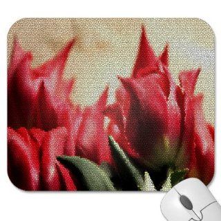 Mousepad   9.25" x 7.75" Designer Mouse Pads   Design: Flowers   Tulips (MPFLT 288): Computers & Accessories