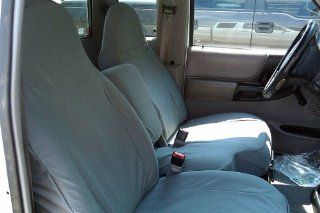 Exact Seat Covers, F282 X7, 1998 2001 Ford Ranger XLT Exact Fit Seat Covers, Gray Twill: Automotive