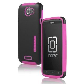 Incipio HT 284 SILICRYLIC DualPro Case for HTC One X   1 Pack   Retail Packaging   Black/Neon Pink Cell Phones & Accessories
