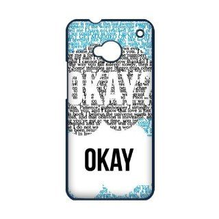 Funny Okay The Fault in Our Stars Quotes HTC ONE M7 Case: Cell Phones & Accessories