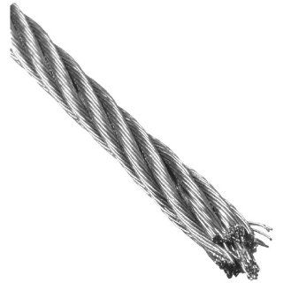 Loos Cableware Division Stainless Steel 302/304 Wire Rope, 7x7 Strand Core, 1/32" Bare OD, 50' Length, 140 lbs Breaking Strength: Cable And Wire Rope: Industrial & Scientific