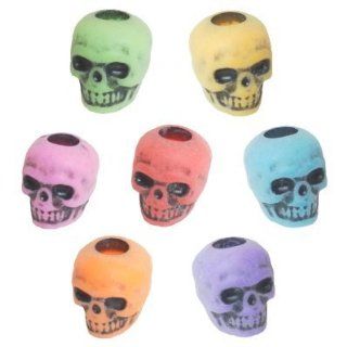 Multi Colored Skull Beads