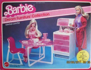 Barbie Dream Furniture Collection   DINING CENTER w 4 Pieces of Furniture & 49 Accessories (1982 Mattel Hawthorne): Toys & Games