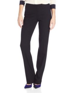 ELIE TAHARI Women's Theora Straight Stretch Flannel Pant, Black, 6 Trousers