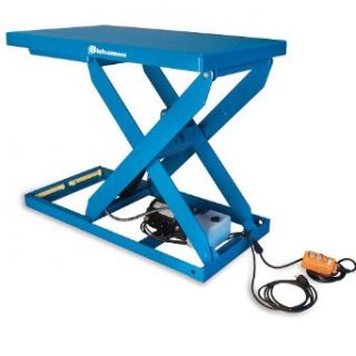 BISHAMON L Series Hydraulic Scissor Lift Tables   Blue: Industrial & Scientific