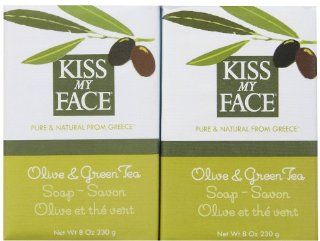 Kiss My Face Olive & Green Tea Bar Soap (1x8Oz) : Bath Soaps : Beauty