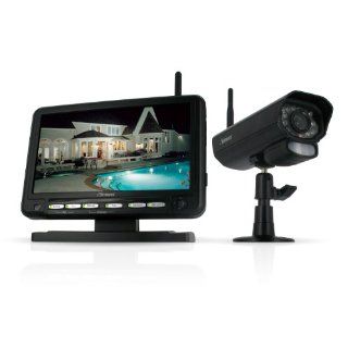Defender PX301 010 Digital Wireless DVR Security System with 7 Inch LCD Monitor, SD Card Recording and Long Range Night Vision Camera (Black)  Complete Surveillance Systems  Camera & Photo