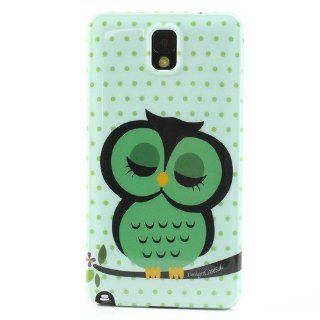 JUJEO Cute Owl Hard Plastic Case for Samsung Galaxy Note 3 N9000 N9002 N9005   Non Retail Packaging   Multi Color: Cell Phones & Accessories