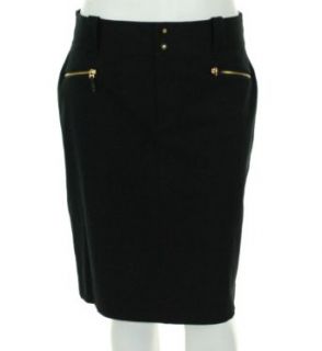 Lauren Ralph Lauren Denim Pencil Skirt Black 12 at  Womens Clothing store