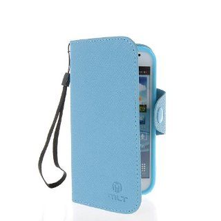 MOONCASE Slim Flip Wallet Card Pouch Leather Shell Case Cover For Samsung Galaxy Core I8260 I8262 Blue: Cell Phones & Accessories