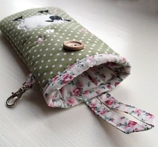 sheep glasses case by the apple cottage company