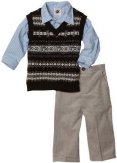 Good Lad Baby boys Infant Fairisle Sweater Pant Set, Navy, 12 Months: Infant And Toddler Sweaters: Clothing
