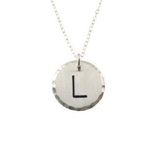 Stering Silver Hand Stamped Initial "L" Jewelry: AJ's Collection: Jewelry