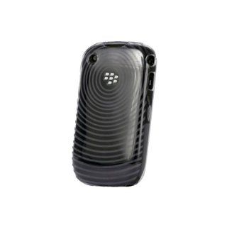 High Gloss Silicone Case Cover TPU for BlackBerry Curve 9300 8500 8520 8530 Black Circles: Cell Phones & Accessories