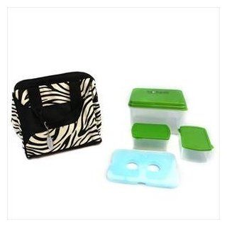 Fit & Fresh Downtown Insulated Designer Lunch Kit (Zebra): Kitchen & Dining