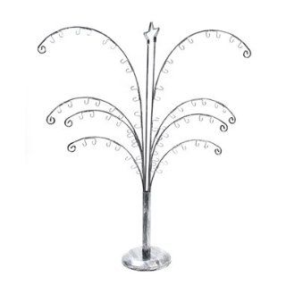 Palm Tree Jewelry Earring Display Stand Rack Silver: Clothing