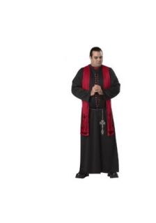 Plus Size Sinister Minister Mens Costume: Clothing