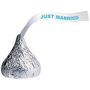 Hershey's Just Married KISSES Chocolates   10 lb. Box : Chocolate Assortments And Samplers : Grocery & Gourmet Food