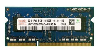 Hynix 2GB PC3 10600 DDR3 1333MHz non ECC Unbuffered CL9 204 Pin SoDimm Memory Module HMT325S6CFR8C H9: Computers & Accessories