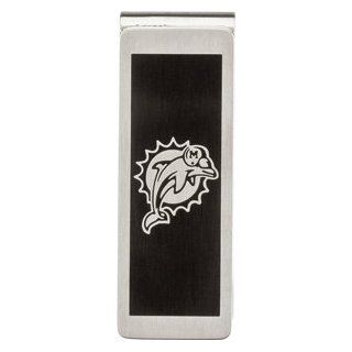 Mens Stainless Steel Miami Dolphins NFL Football Logo Money Clip: NFL Officially Licensed Jewelry Jewelry: Jewelry