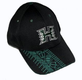 University of Hawaii New Season Warriors Hats, Black Tapa: Clothing