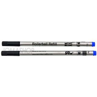 Montblanc Rollerball Pen Refill Medium Pacific Blue 105159 : Mont Blanc Rollerball Pens : Office Products