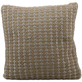 Mina Victory Woven Luster Brown 20 x 20 inch Decorative Pillow by Nourison Nourison Throw Pillows