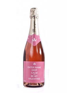 valentines day champagne 'keep calm…' by park lane champagne
