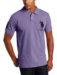 U.S. Polo Assn. Men's Solid Short Sleeve Pique Polo at  Mens Clothing store: Polo Shirts