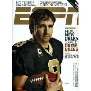 ESPN January 25 2010 Drew Brees/New Orleans Saints/Purdue on Cover, Dirk Nowitzki/Dallas Mavericks, Jordan Crawford/Xavier, Bubba Watson/PGA, Simon Dumont/Freeskier: ESPN Magazine: Books