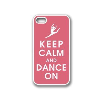 CellPowerCasesTM Keep Calm Dance On iPhone 4 Case White   Fits iPhone 4 & iPhone 4S Cell Phones & Accessories